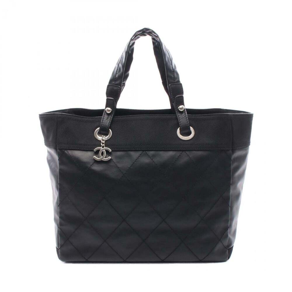CHANEL Black Leather Tote Bag - Picture 1 of 7